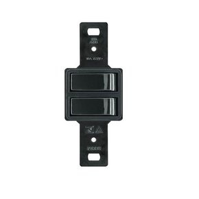 Tomada 2P+T 20A + Inter simples 10A 250V Preto sem placa 14009-2 Pezzi