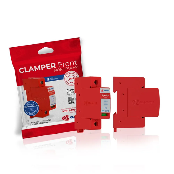 Dispositivo Protetor Surto DPS Front V 20KA 275V Classe II Clamper